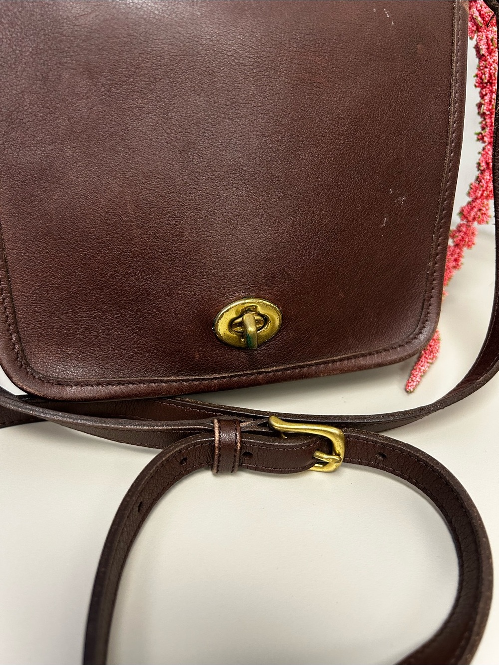9076 VTG COACH Companion bag - British Tan USA Made - Picture 2 of 7